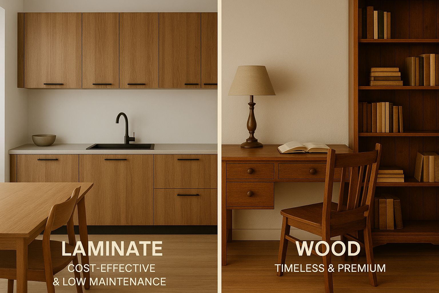 Laminates vs. Wood: Which Is Better for Your Space?